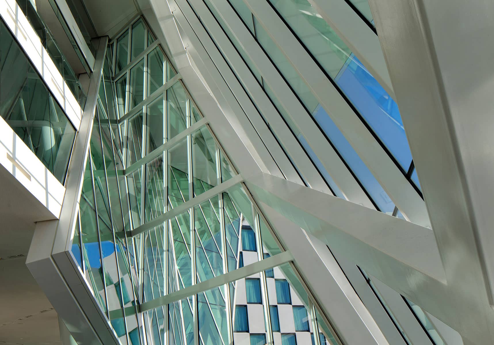 Architectural Photography: An abstract detail of atrium: Bord Gais Energy Theatre: Dublin
