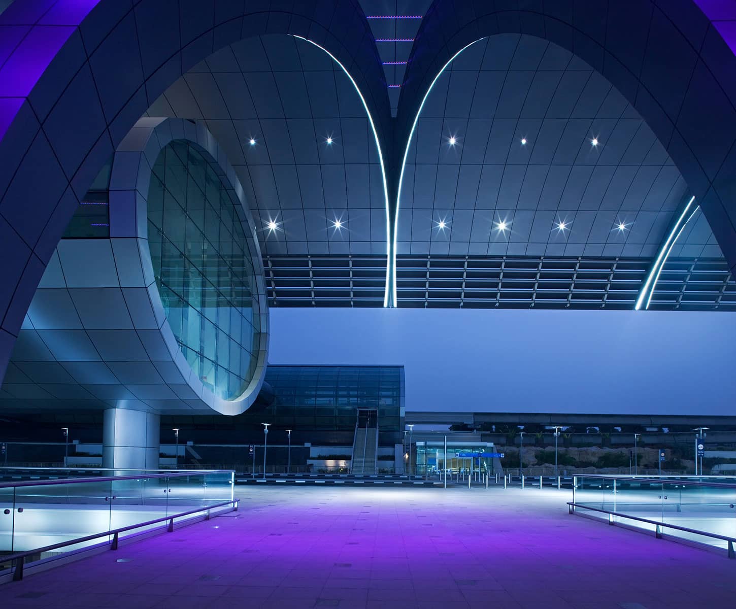 Architecture Photography Dubai: An abstract perspective of Dubai international airport terminal 3.