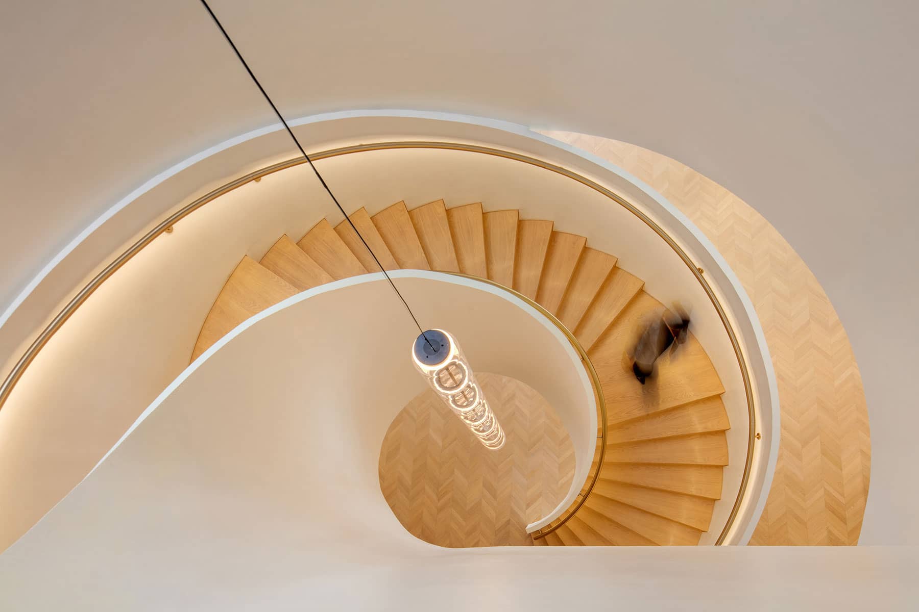 Architecture Photography Dubai: Spiral Staircase at Staybridge Suites, Media City Dubai.