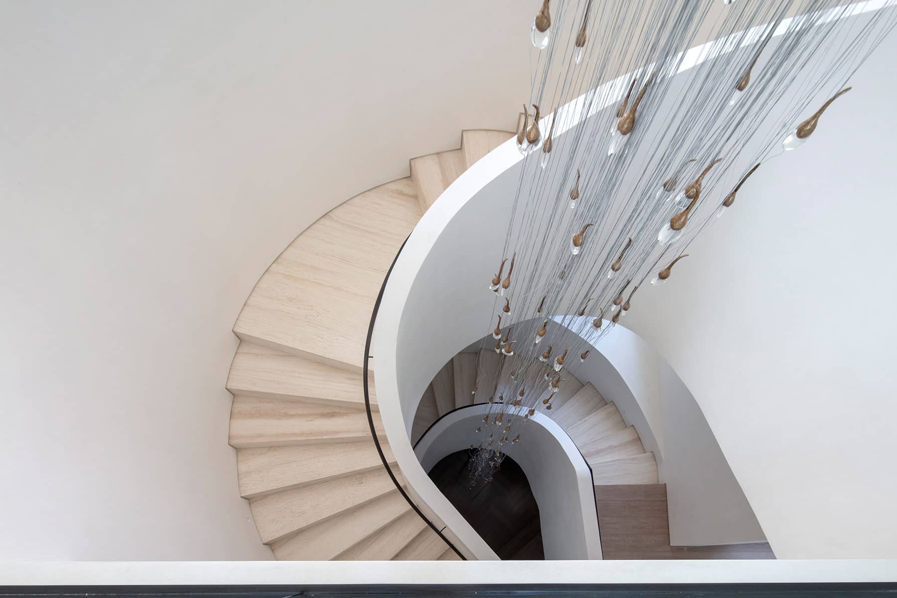 Architecture Photography Dubai: Spiral Staircase at Private Villa, Dubai The Palm.