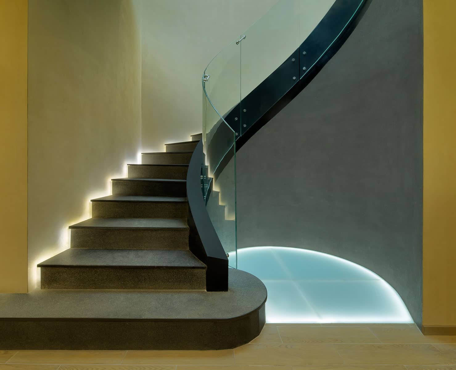 Architecture Photography Dubai: Staircase in contemporary office, Dubai.