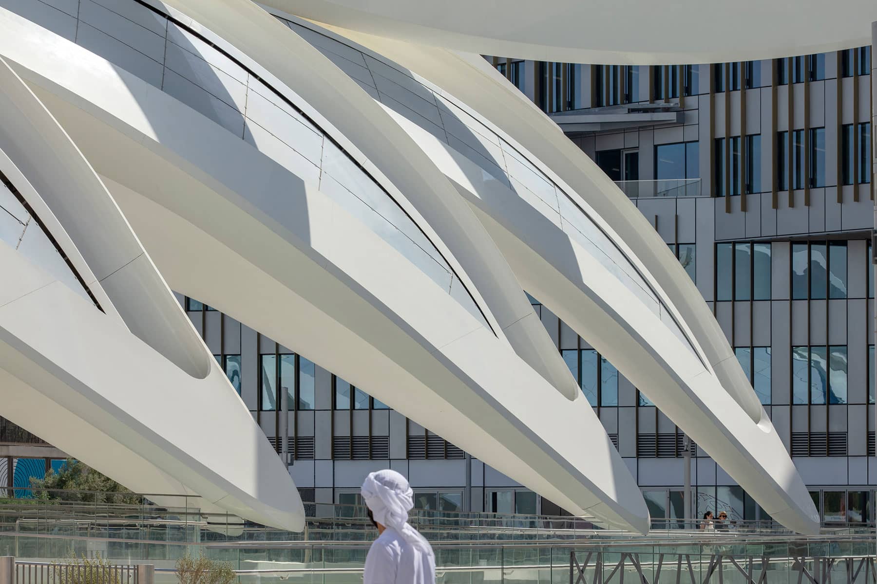 Architecture Photography Dubai: Architectural detail of canopy at the UAE Pavilion, Expo2020Dubai: Calatrava