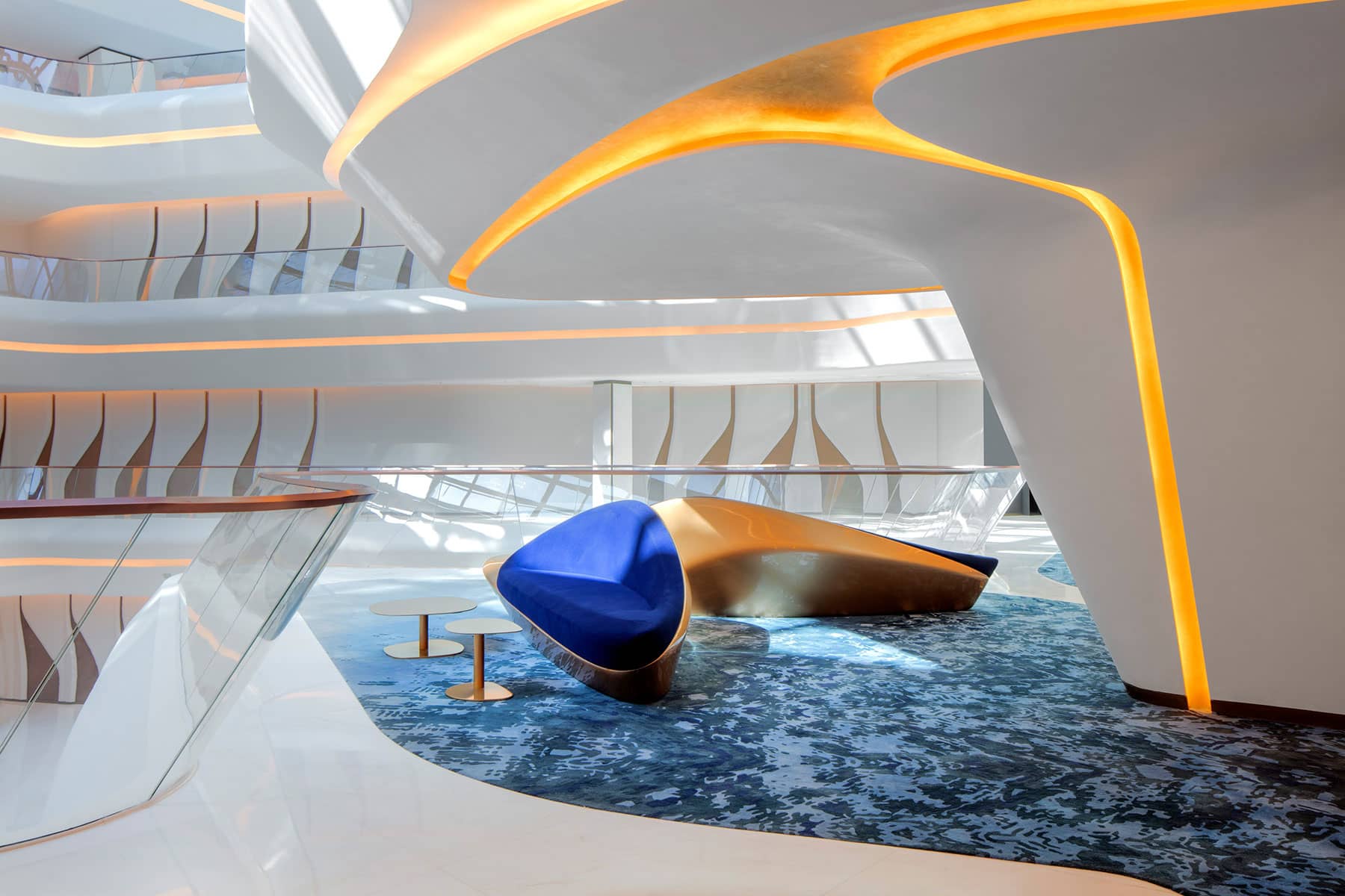 Architecture Photography Dubai: Intricate detailing by architect Zaha Hadid at My by Melia Hotel, Dubai.