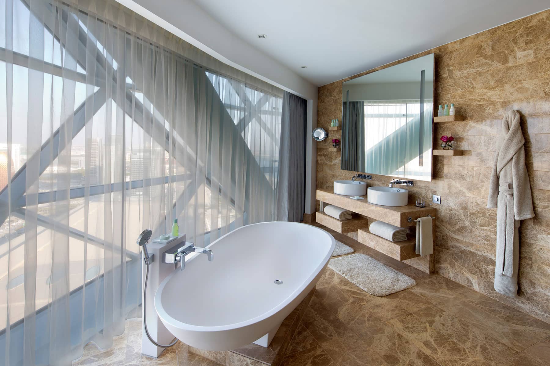 Hospitality - Bathroom Photography: Hyatt Capital Gate, Abu Dhabi