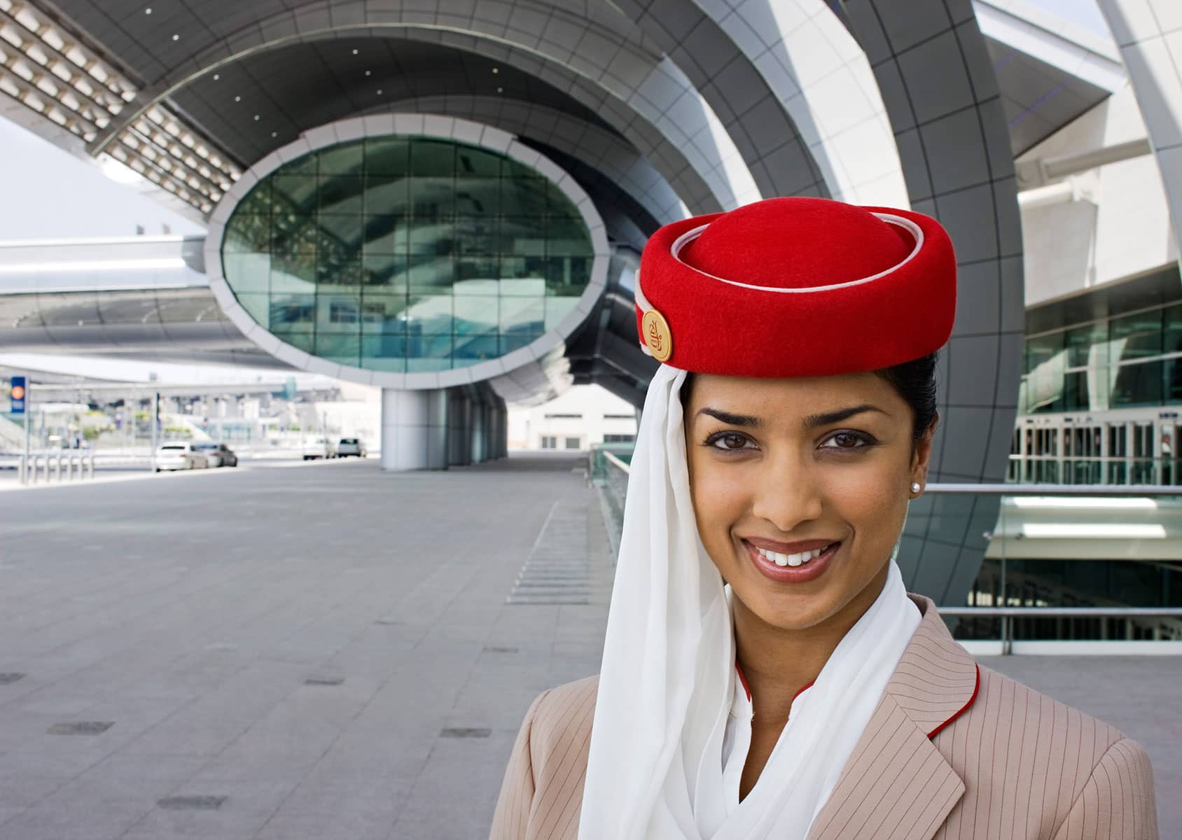 Lifestyle Photography Dubai: Emirates Hostess at Dubai Airport