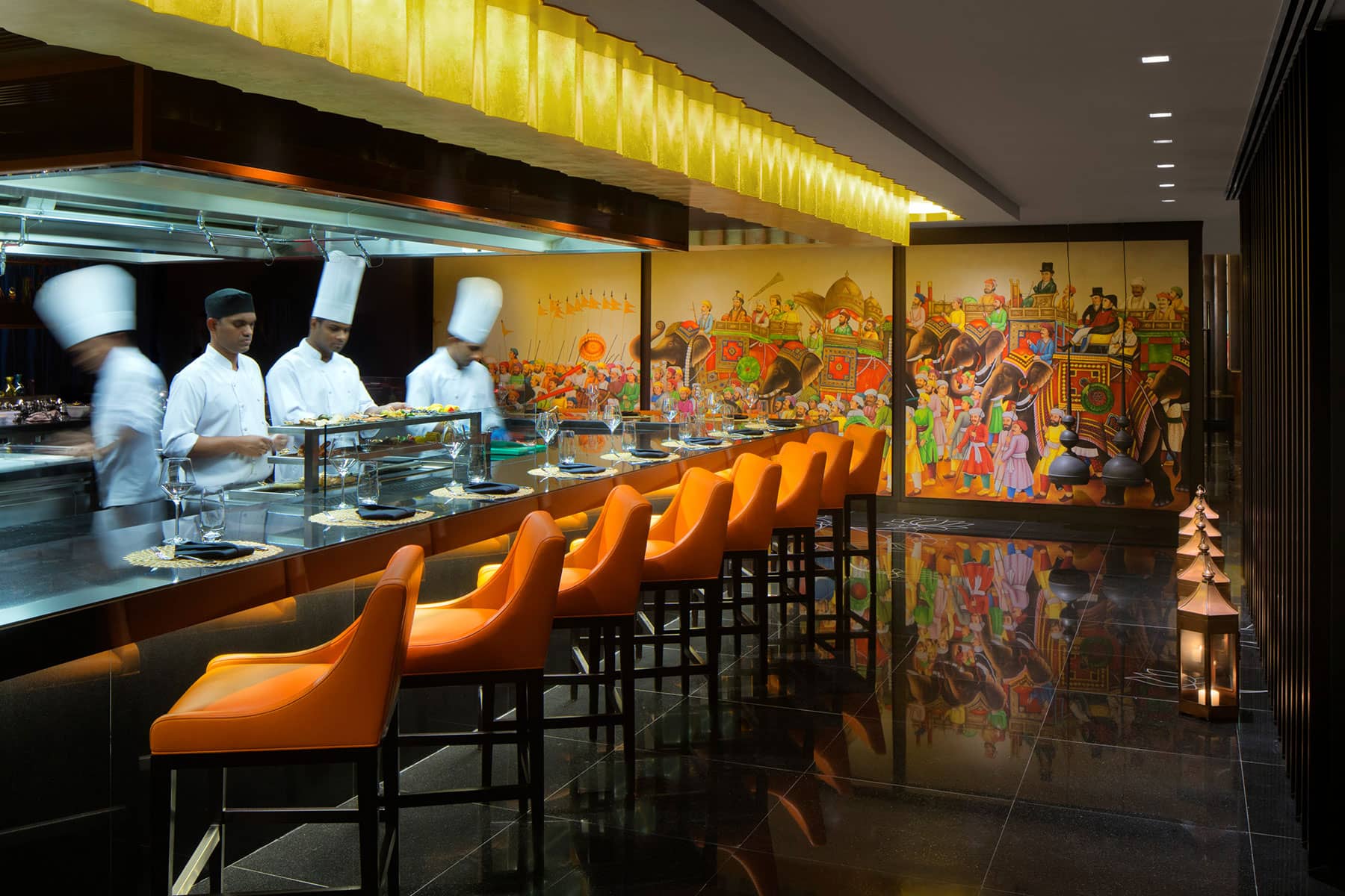 Lifestyle Photography: Chef's Kitchen at the Taj Dubai