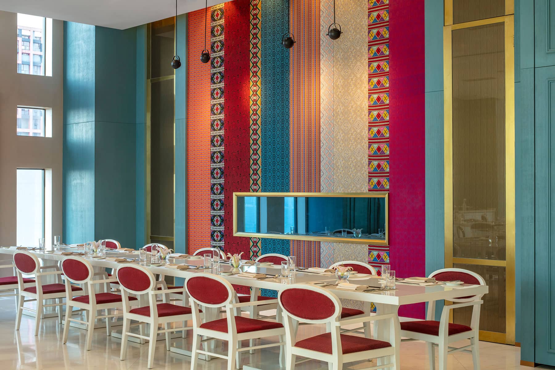 Hospitality Photography: Colourful Dining Environment