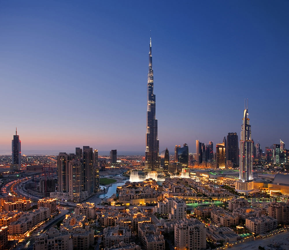 Architecture Photography at blue hour of Burj Khalifa, by Gerry O’Leary