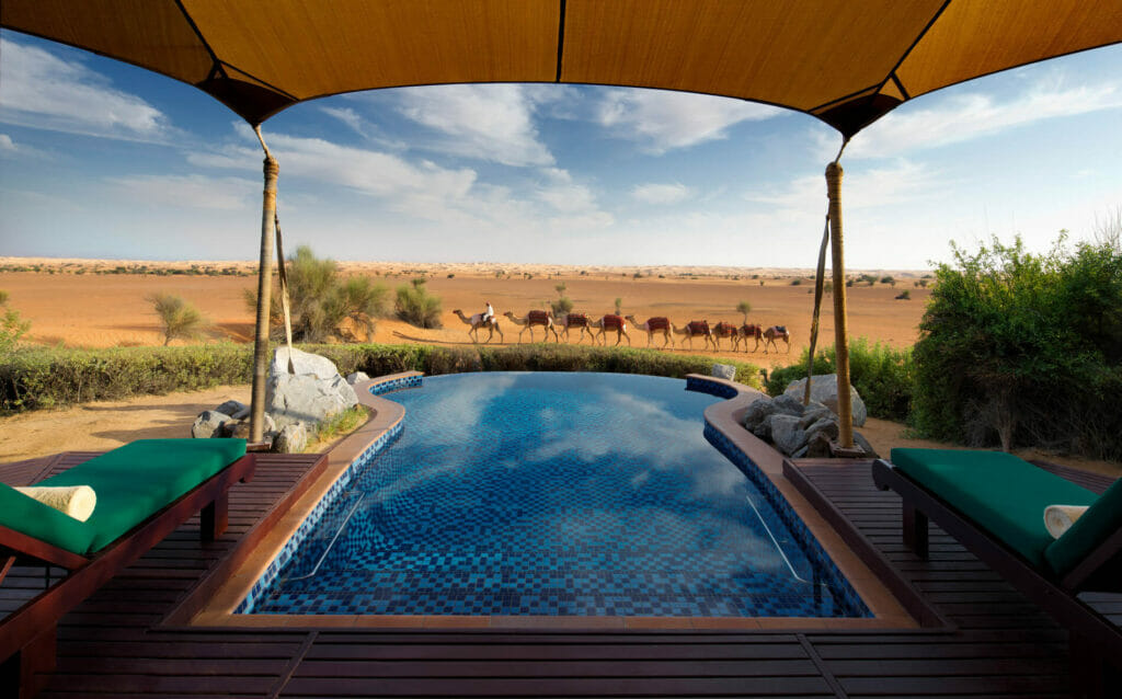 Dubai private pool in the desert. Gerry O'Leary