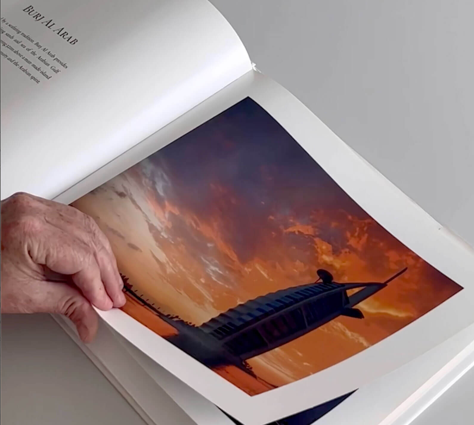 International Award-winning Photographer Gerry O’Leary displays Burj Al Arab book