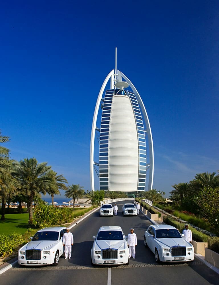 Roll-Royce Phantoms, the courtesy car of Burj Al Arab, copyright Gerry O'Leary