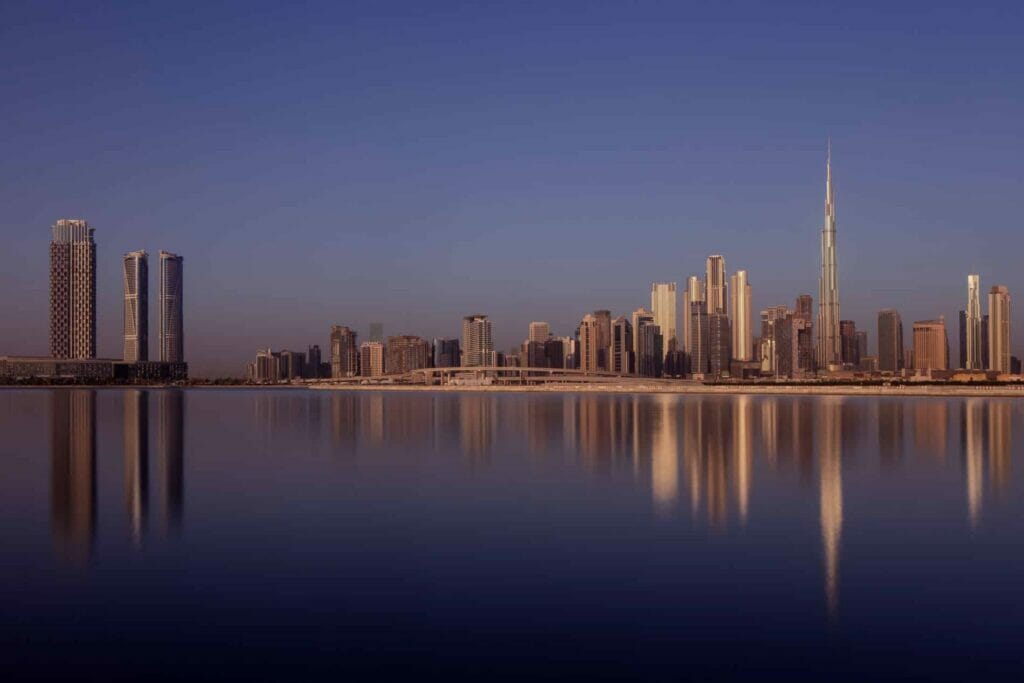 SLS Hotel, Dubai at sunrise, photographed by Gerry O’Leary