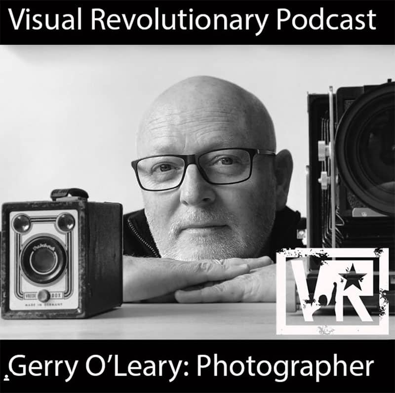 Photograph of Gerry O’Leary with a box camera