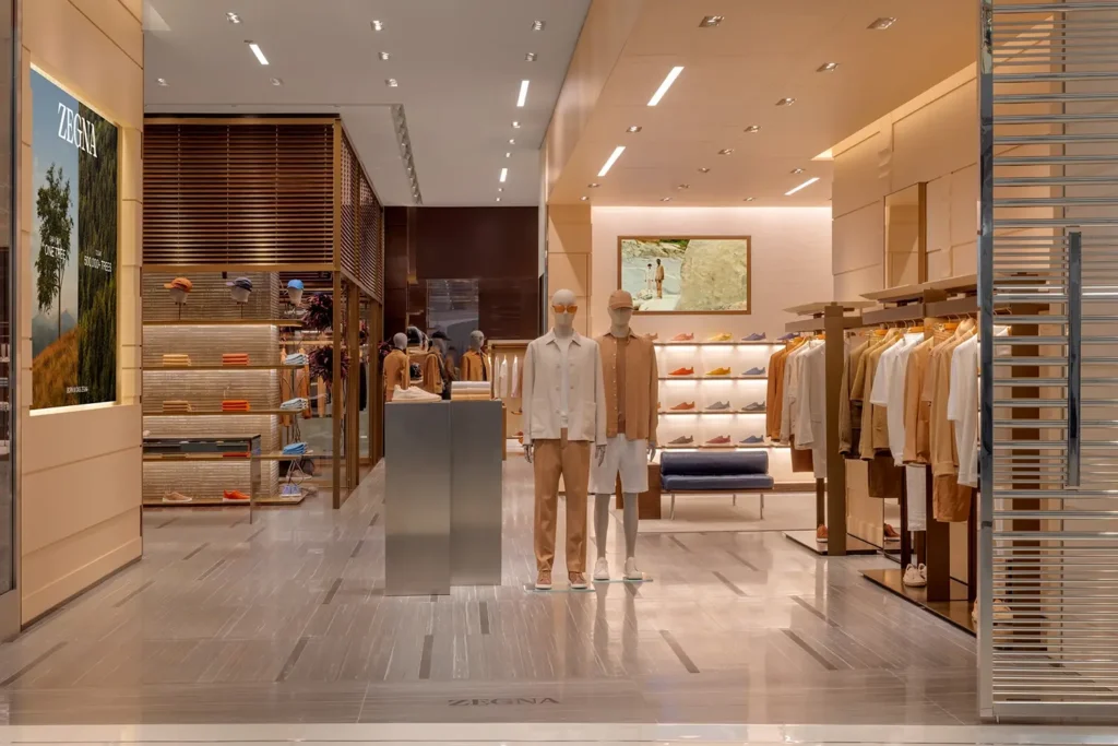 Retail photography of Zegna by Gerry O’Leary